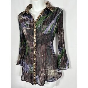 Mesmerize Top Size M Boho Forest Fairy Grunge Artsy Witchy Bell Sleeve‎ Mob Wife